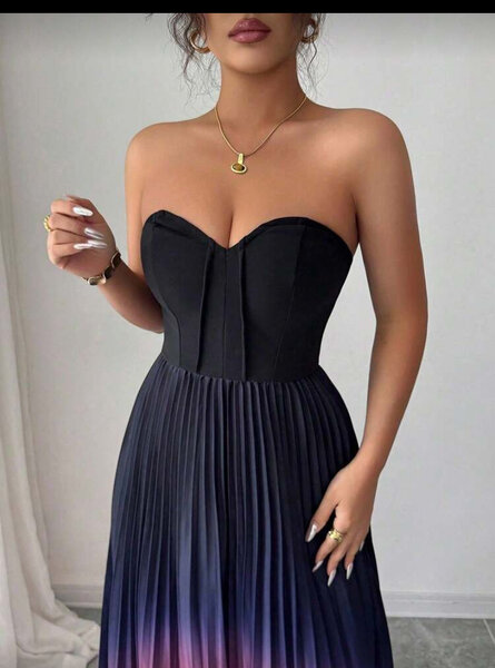 Robe longue dégradé élégante