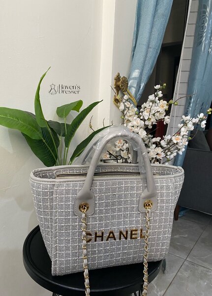 High quality luxury tweed bag