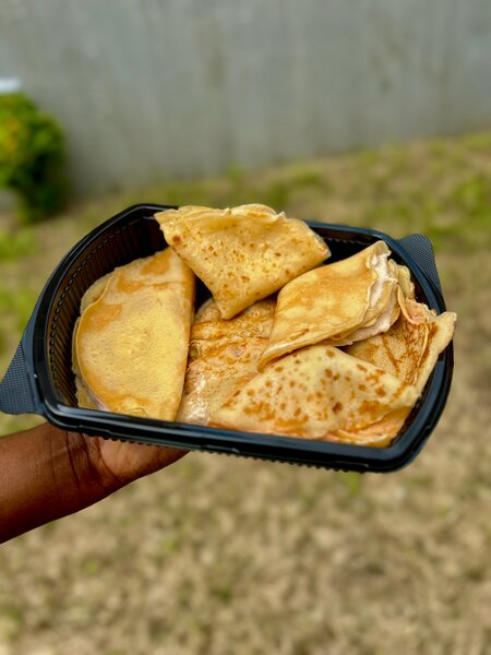 Crêpes viande hachée jambon