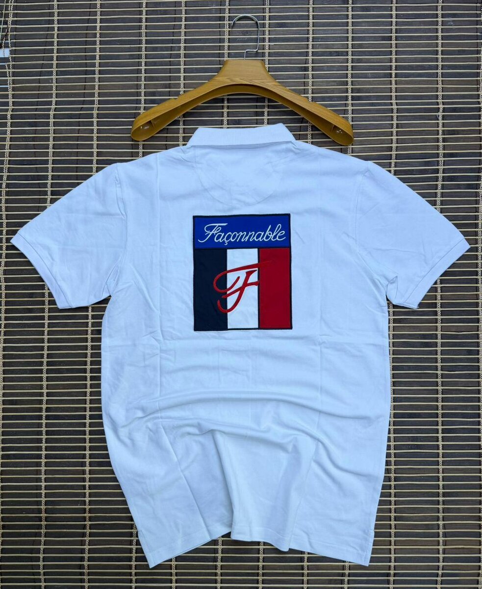 Polo homme blanc Faconnable