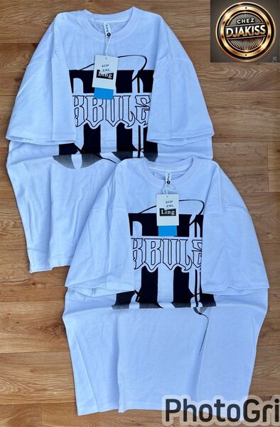 T-shirt blanc imprimé tendance