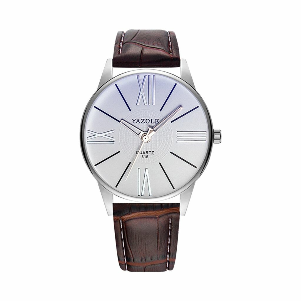 YAZOLE Mens Leather Watch