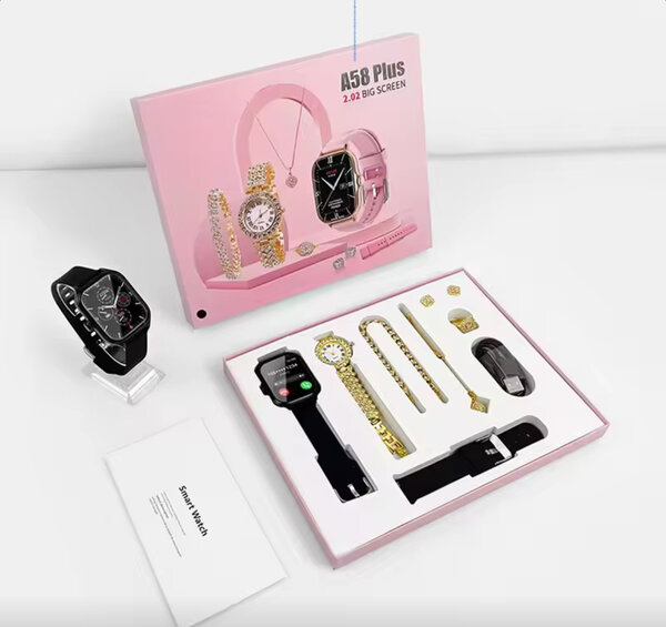 A58 Plus Smart Watch Set