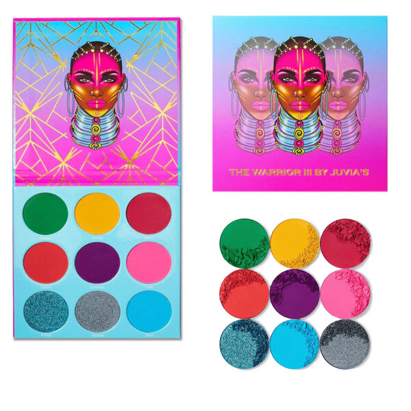 Palette de fards à paupières vives