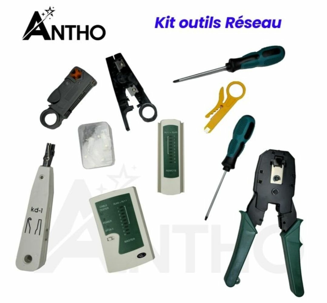 Kit réseau informatique pince