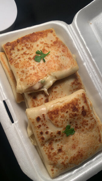 Crêpes fromage jambon