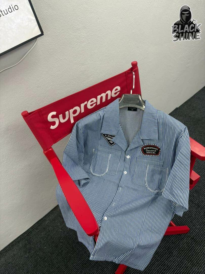 Striped Button-Up Shirt