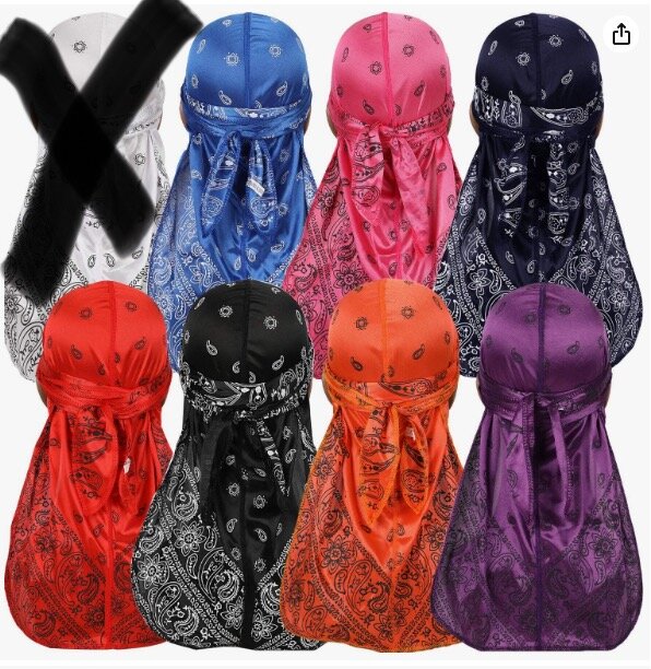 Durag en Satin Paisley Stylé