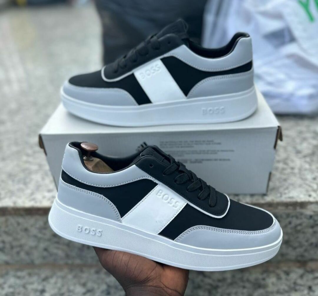 Baskets tendance en cuir pour hommes