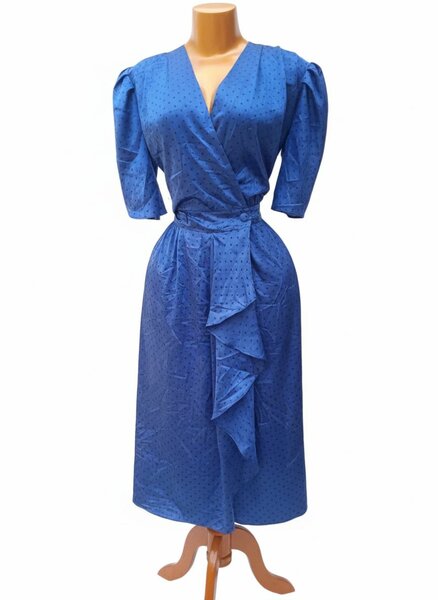Robe bleu élégante femme