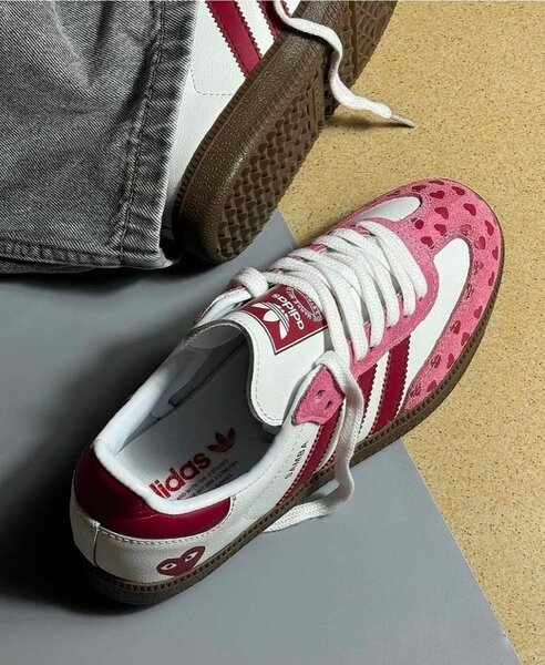 Adidas samba rose blanc