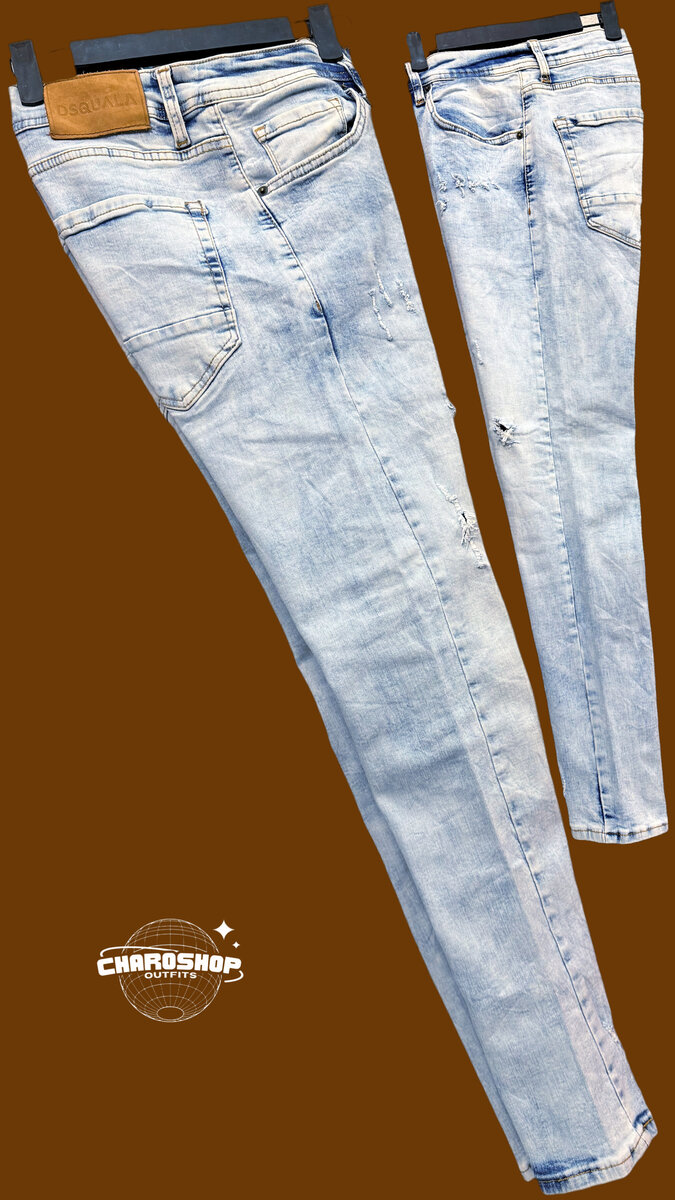 Jean slim délavé pour homme