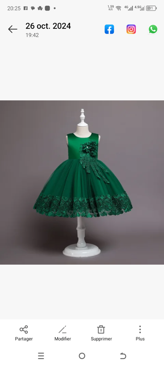 Robe de cérémonie enfant élégante