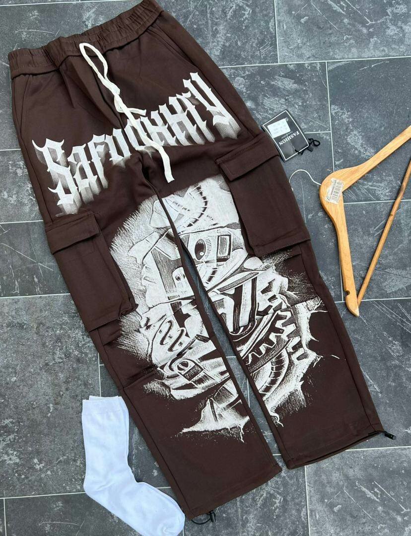 Pantalons cargo imprimés urbains
