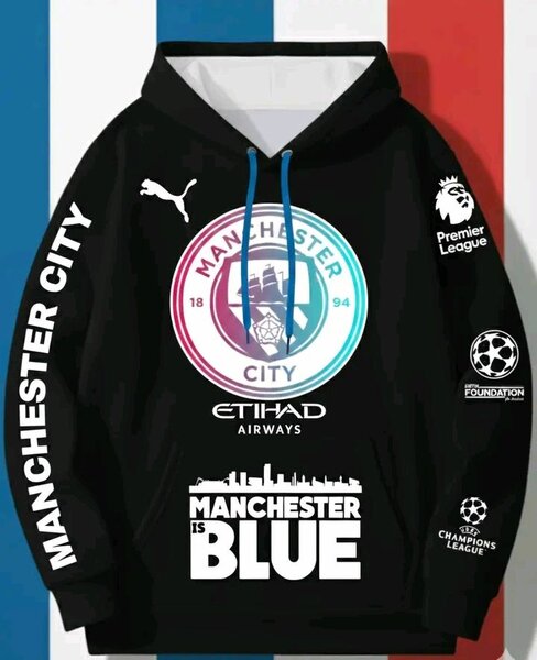 Sweat à capuche Manchester City et Liverpool FC