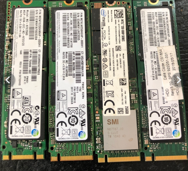 Disque Dur Ssd M1, M2 & Sata 256