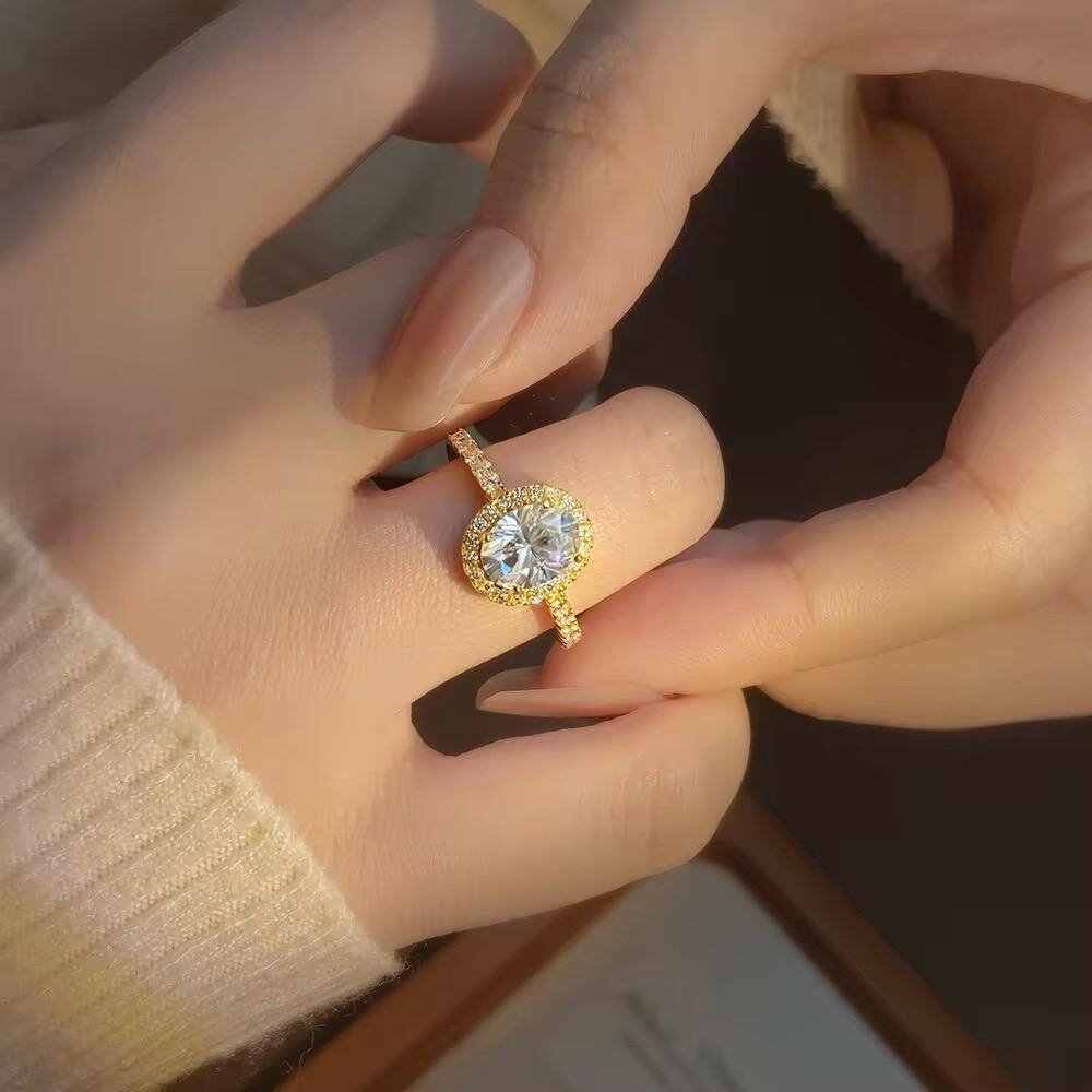 Bague en or diamant étincelant