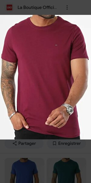 T-shirts en Coton pour Hommes