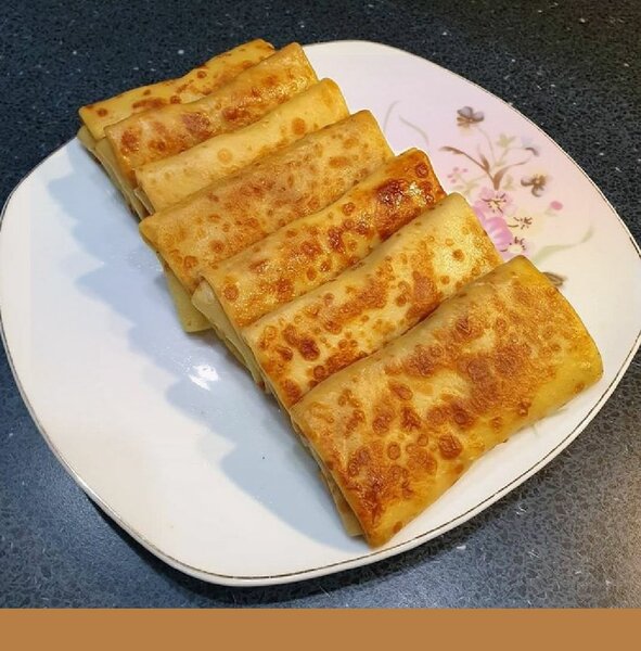 Crêpes viande hachée fromage