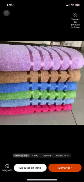 Set de serviettes colorées