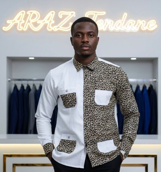 Chemise homme ARAZ tendance imprimé léopard