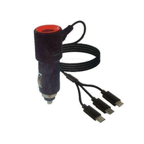 Chargeur Voiture 3 en 1 USB