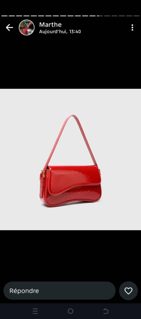 Sac bandoulière verni