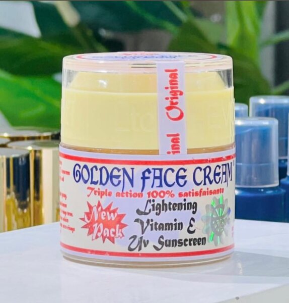 Golden face cream