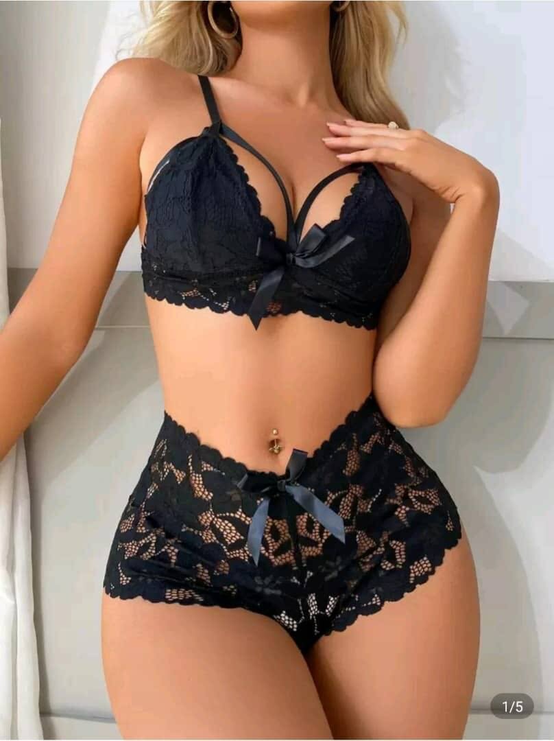 Ensemble lingerie dentelle sexy