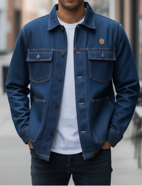 Veste en jean homme élégante