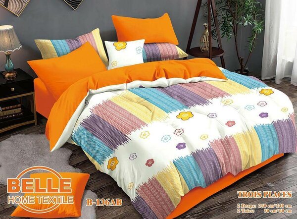 Parure de Lit Colorée Belle
