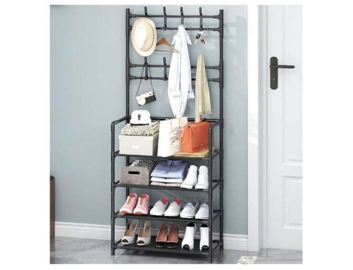 Porte-chaussures avec étagère de rangement