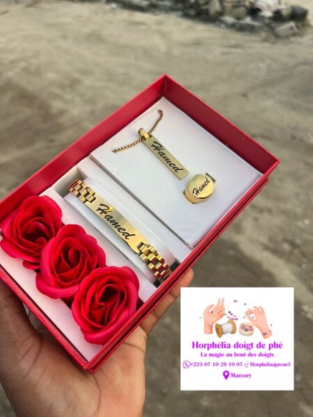 Bijoux personnalisés 3piece