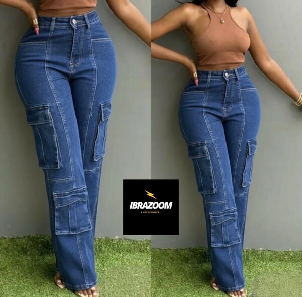 Jeans cargo femme tendance