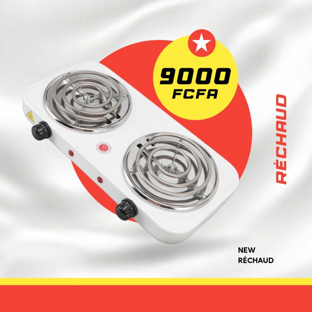 Réchaud électrique double