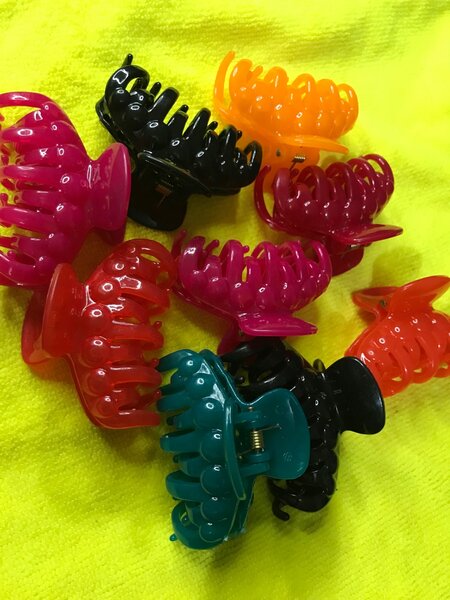 Lot de pinces à cheveux colorées