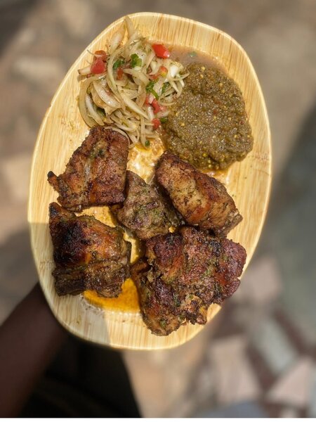 la viande de porc braisé