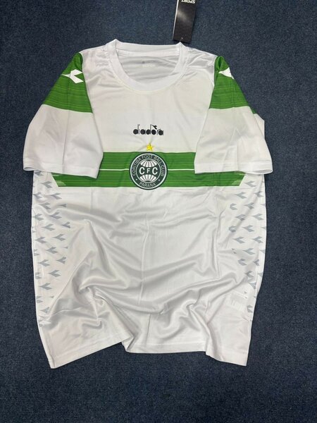 Maillot de Foot Blanc Vert