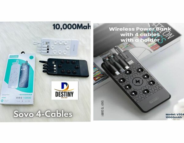 Power bank 4 câble original fast charge