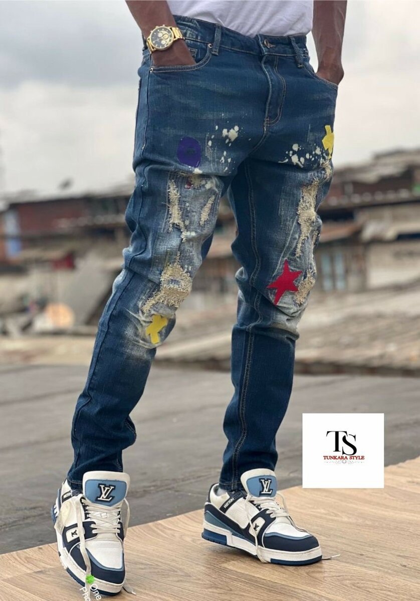 Jeans décontractés mode homme