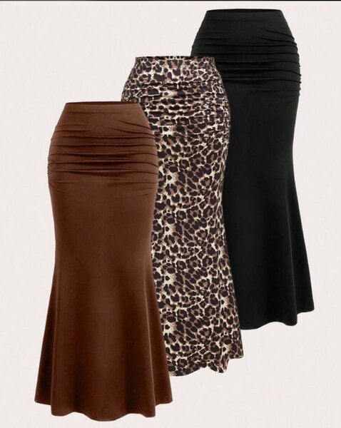 Jupe Midi Évasée Femme