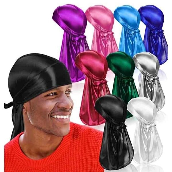 Durags en satin colorés