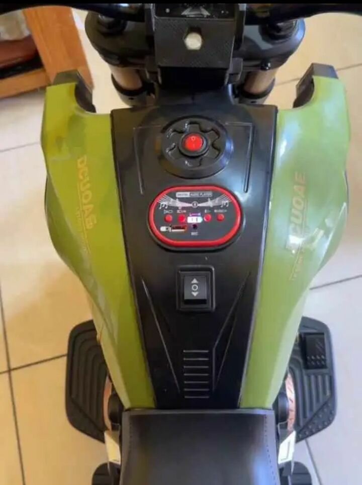 Moto électrique enfant - 6V - Vert