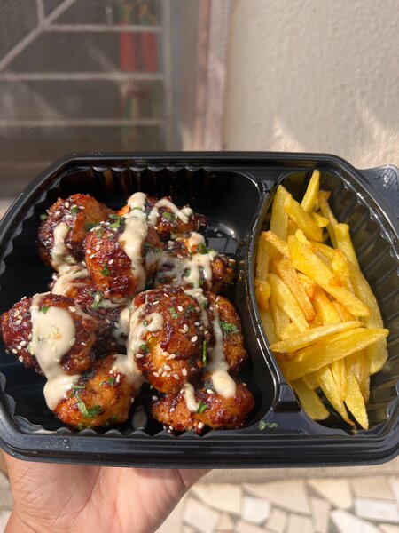 Popcorn poulet caramélisé