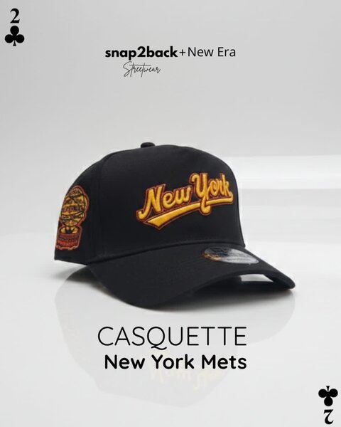 Casquette New Era New York Mets noire