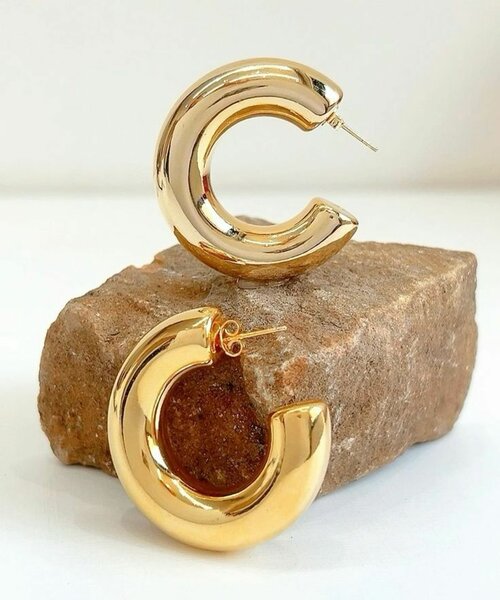 Boucles d'oreilles créoles dorées