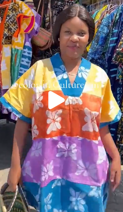 Women's short dress with print