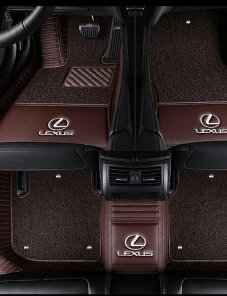 5 D Эко кожа полики  для салона Лексус. Модель;СТ. Цвет:кофе