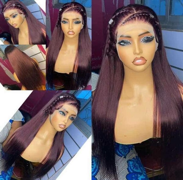 Perruque tressée longue femme