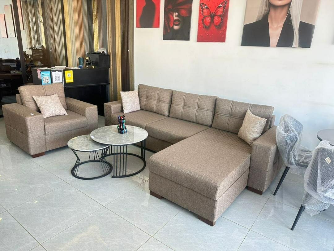 Modern Fabric Sofa Set